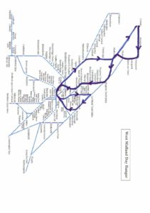 WM Day Ranger Map & Route Of Tour – The Railway & Canal Historical Society